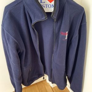 Men’s Breckenridge navy full zip fleece size S.